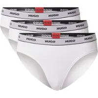 HUGO Slip gris / noir / blanc