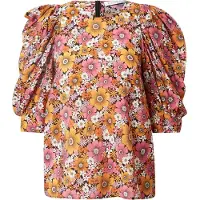 Warehouse Chemisier jaune / anthracite / rose / blanc