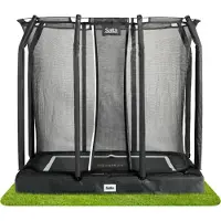 Salta Premium Ground - 214x153cm - Rectangulaire - Noir - filet de sécurité inclus