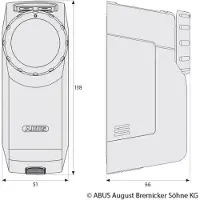ABUS Entraînement de serrure de porte Bluetooth HomeTec Pro CFA3100 noir