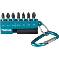 Makita E-11994 Jeu D'embouts De Vissage À Percussion Noirs 8 Pièces