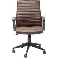 Kare design Chaise de bureau Labora marron foncé