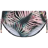LASCANA Bas de bikini pétrole / rose / noir