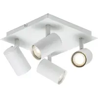 Nordlux Frida Plafonnier 4 spots 23 x 23 cm Blanc