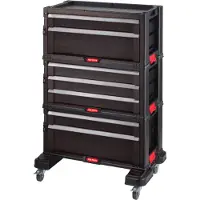 Keter 238557 - Chariot À Outils - 7 Tiroirs - Noir