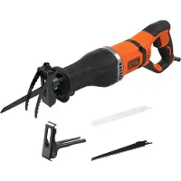 Black & Decker Scie Tiger/Sword 750W, support de branche et deux lames de scie