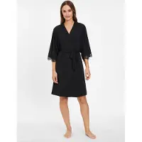 LASCANA Robe de chambre noir