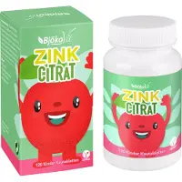 BjökoVit Citrate de zinc enfants comprimés à mâcher végétaliens 120 pc
