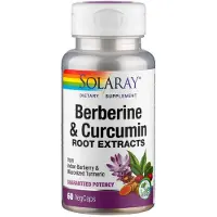 Solaray Berbérine+curcumine 600 Mg 60 Unités