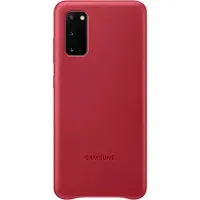 Samsung Cover Leather Galaxy S20 Rouge