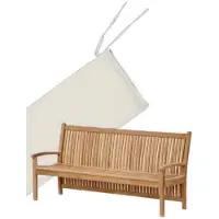 Lestix International Bankauflage 50 x 150 x 5 cm für Gartenbank Pescara - Creme