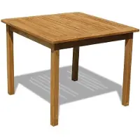 Teako Design Table à manger Ragusa en teck massif 140x80x75 cm