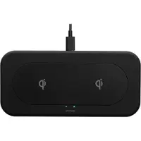24.Se Chargeur double sans fil Qi (10 W), Chargeur sans fil, Noir
