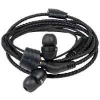 Wraps WRAPSLBLK-V15M Ecouteurs intra-auriculaires en cuir naturel avec système de fermeture breveté