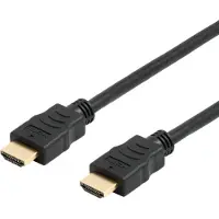 Deltaco Office HDMI-1010D-DO - HDMI me (1 m), Câble vidéo, Noir