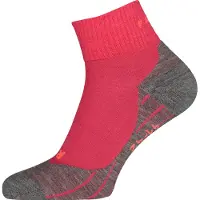 Falke Chaussettes de sport gris chiné / rose / rouge