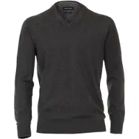 Casa Moda Regular Fit Pull-over Encolure en Vanthracite, Unicolore
