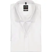 Olymp Chemise Level 5 Manches Courtes Blanc