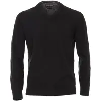 Casa Moda Regular Fit Pull-over Encolure en Vnoir, Unicolore