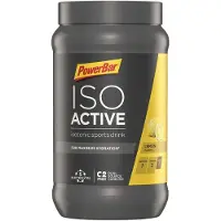 Powerbar Isoactive Powder Lemon 600g 6 Units Noir