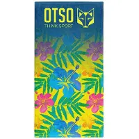 Otso Microbiber Floral Towel Bleu