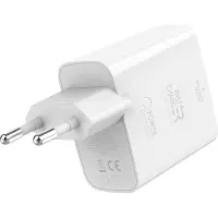 BigBen Interactive Chargeur USB A + USB C 32W (12+20W) PD Blanc