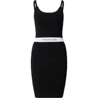 Calvin Klein Jeans Femmes, Robe, Robe pour femme avec ceinture contrastée, (XS)