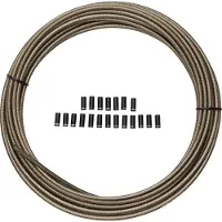 Jagwire Gaine De Frein Vélo 5mm Lubrifiée - Bobine 10m Aspect Carbone -