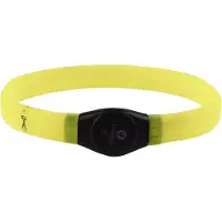 Flamingo Visio Light Led Jumbo Dog Collar Jaune 35-64 cm x 7 mm