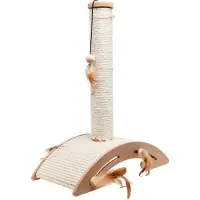 Flamingo Sea Weed Cats Scratcher Beige