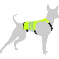 Flamingo Reflective Dog Jacket Jaune 40-50 cm