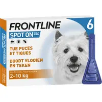 Frontline Spot on S petit chien 6 pc(s) Pipette(S) Unidose(S)