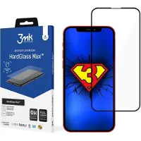 3MK Protection d'écran Hardglass Max (2 pcs, Apple iPhone 13 Pro Max), Téléphone portable : film de protection, Noir, Transparent