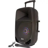 Party Light & Sound Enceinte portable Party-15LED Bluetooth USB FM