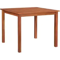 vidaXL Table de jardin 85x85x74 cm bois massif acacia