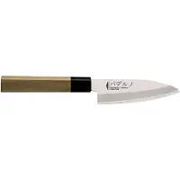 Paderno Couteau Deba Sambonet Cucina Etnica en acier inoxydable et bois, 10 cm, 18280-10