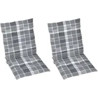 vidaXL Coussin pour chaise de jardin à dossier bas 2 pcs. 100x50x3 cm