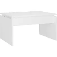 vidaXL Table basse blanche 68x50x38 cm Bois composite