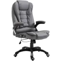 vidaXL Chaise de bureau anthracite similicuir