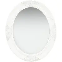 vidaXL Miroir mural style baroque 50x60 cm Blanc