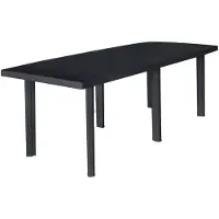 vidaXL Table de jardin anthracite 216x90x72 cm plastique