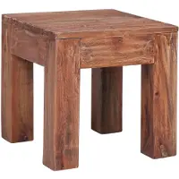 vidaXL Table basse 30x30x30 cm Vieux bois massif