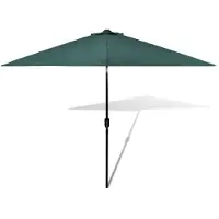 vidaXL Parasol Parasol de jardin Parasol de plage Protection solaire Vert