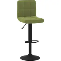 vidaXL Tabouret de bar vert clair velours