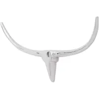 vidaXL Décoration murale tête de taureau Aluminium Argenté 96 cm