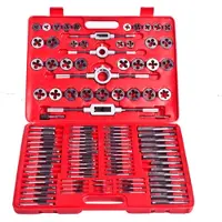 vidaXL Ensemble de tarauds et filières 111 pcs