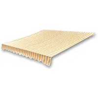 vidaXL Toile de store 4x3 M Leinwand Sonnenblume Gelb und Weiß