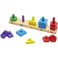 Melissa & Doug MELISSA Trieur de formes et de couleurs en bois 10379
