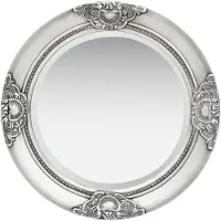 vidaXL Miroir mural style baroque 50 cm Argenté