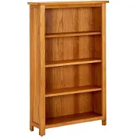 vidaXL Bibliothèque à 4 niveaux 70x22x110 cm Bois de chêne massif